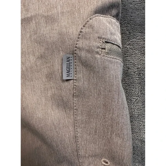 Magellan Shorts Men 38 Tan Fish Gear Water Repellent Cargo Fishing Heather - Picture 6 of 6